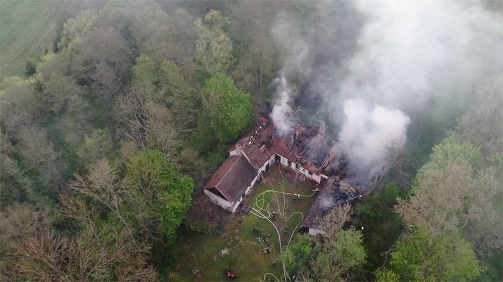 Ilustrační fotografie (zdroj: Správa informačních technologií města Plzně) 260212_Dron_priroda_les_pozar