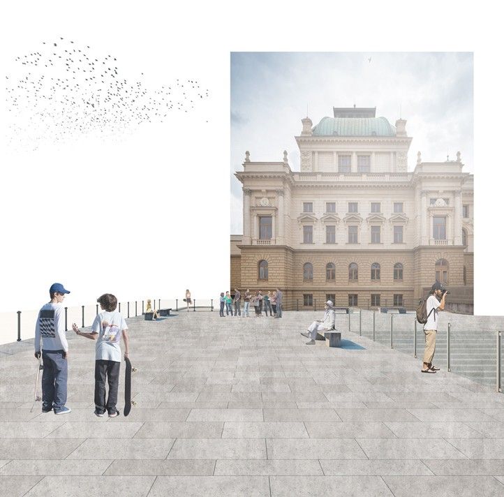 Vizualizace (autor: Ing. arch. T. Král) 260603_Divadlo_DJKT_terasy_Vizualizace_2