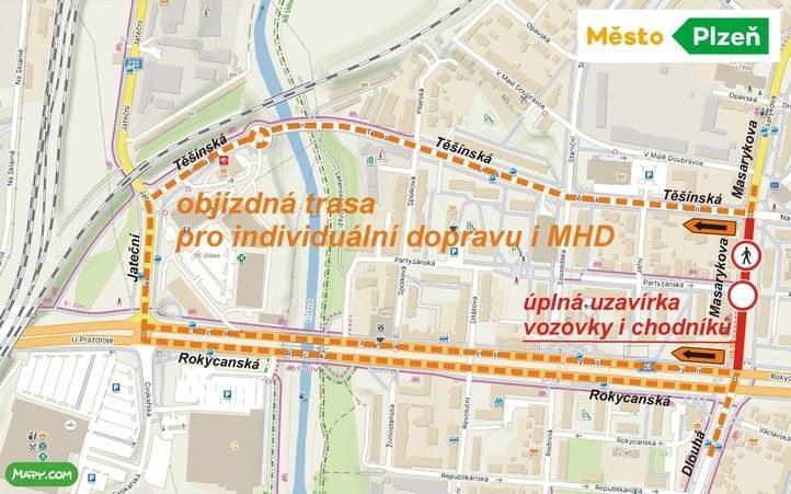 Objízdné trasy. 260619_Masarykova_Objizdka_1